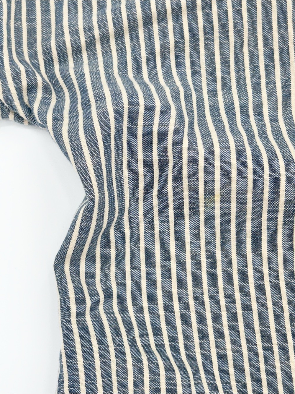 Gap Pintuck Ticking Striped Top Short Sleeve Neutral Laid Back Preppy Cotton XL - Picture 6 of 10